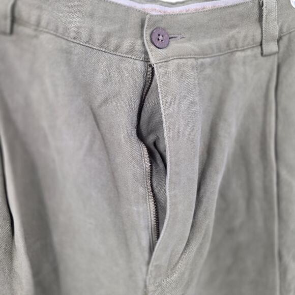 Tommy Bahama Relax Zip Pleated Front 100% Silk Shorts Men’s 36 Green - Picture 5 of 7